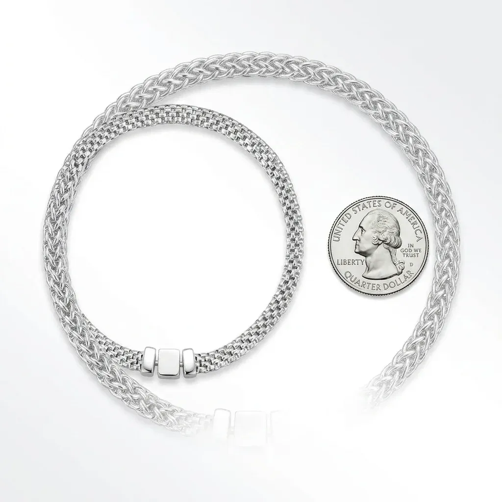 Bracelet tressé argent 925 Bamoer