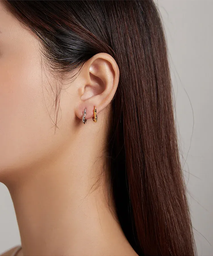 Boucles d’oreilles cœur en argent 925 Bamoer