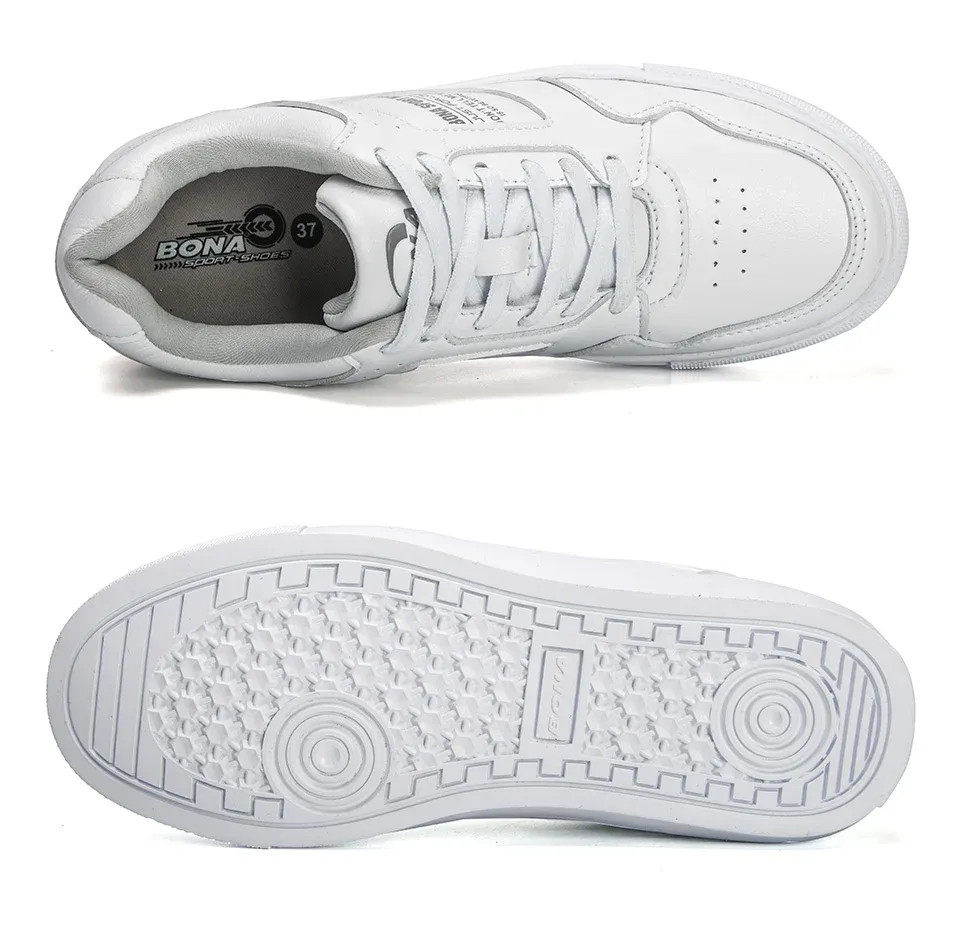 Baskets plates BONA femme en maille respirante