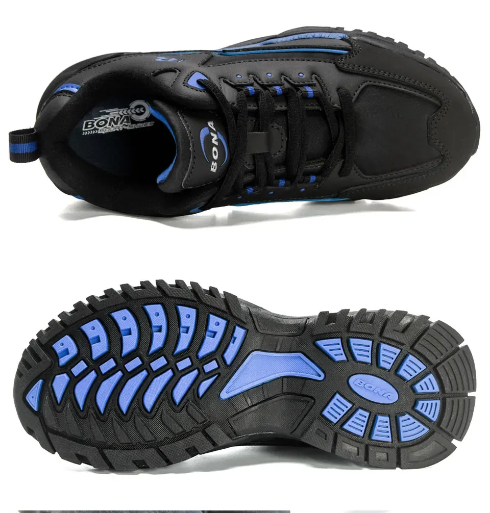 BONA Chaussures de course décontractées pour femme, respirantes et stables