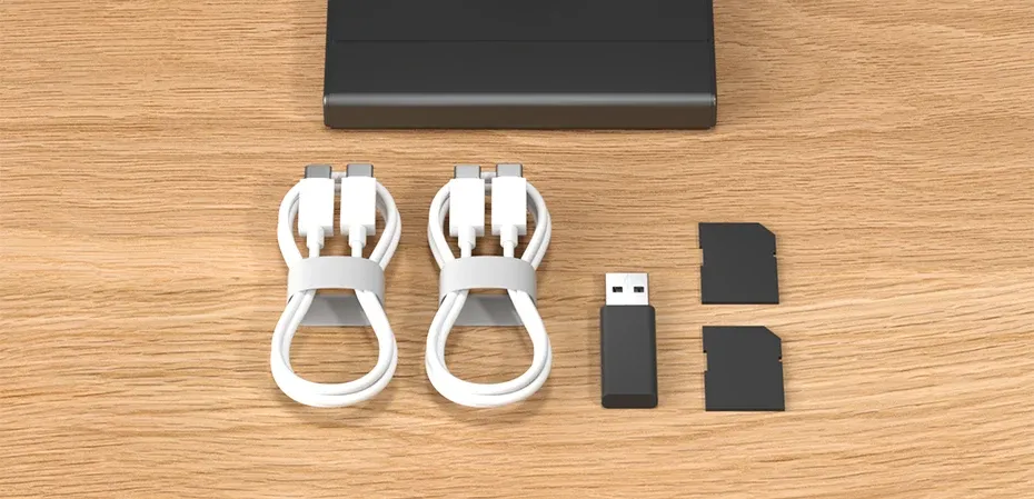 Étui compact Hagibis pour disque dur 2,5 pouces et accessoires