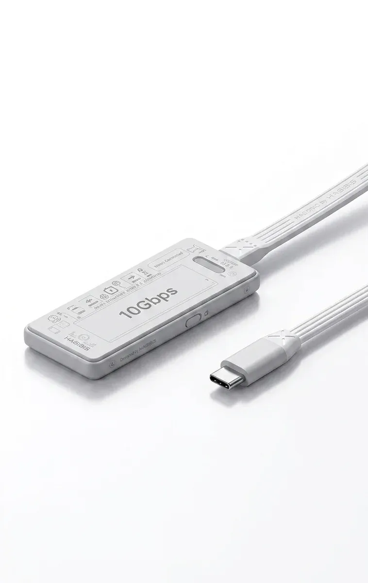 Boîtier SSD NVMe Hagibis gris clair