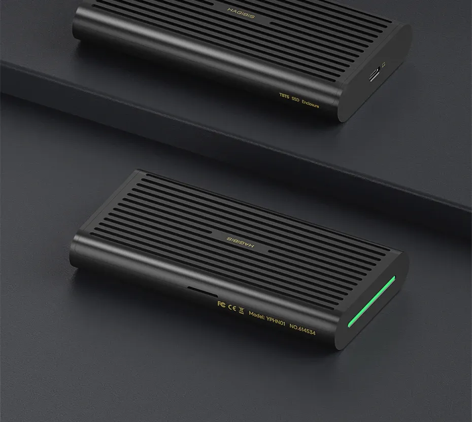 Boîtier externe NVMe Hagibis Thunderbolt 5 80 Gbit/s