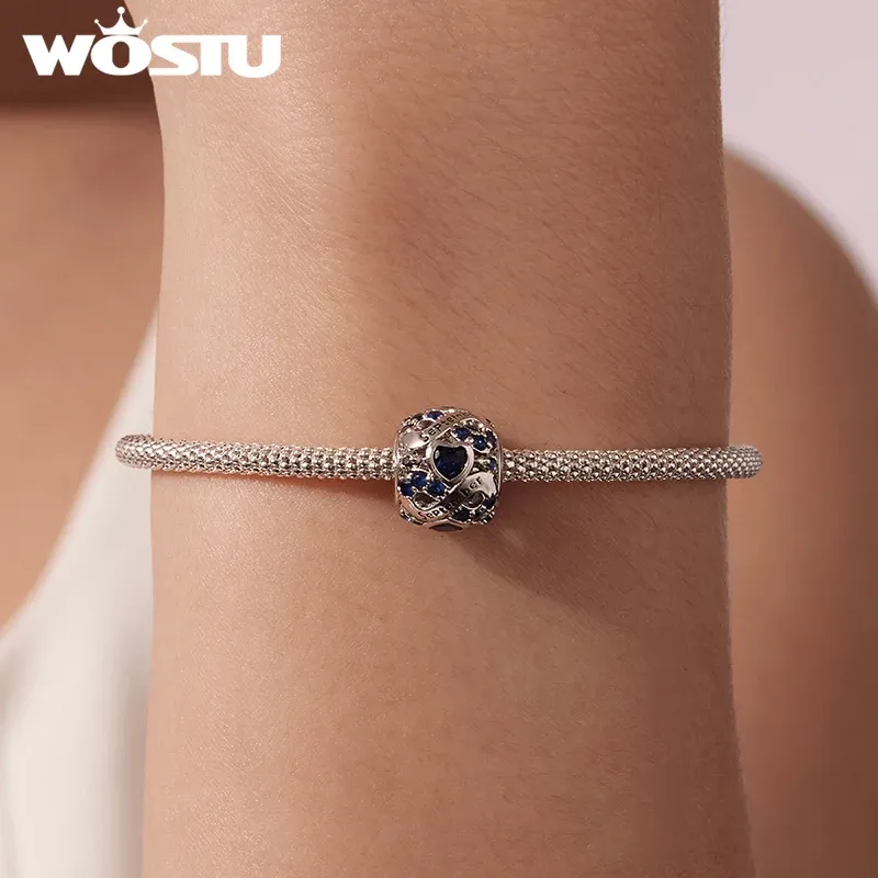 Breloque ronde WOSTU « Amour infini » en cuivre