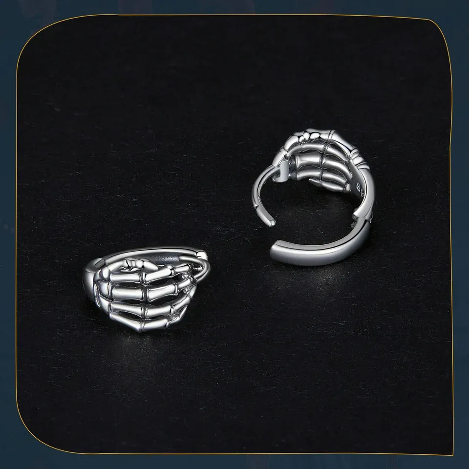 Bague squelette en argent 925 WOSTU