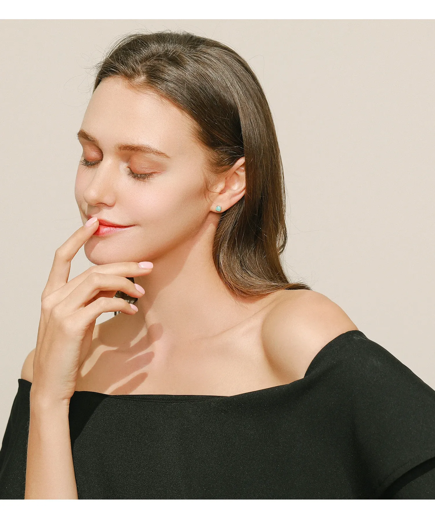 Parure cœur arc-en-ciel en argent 925 MODIAN avec opale et zircon