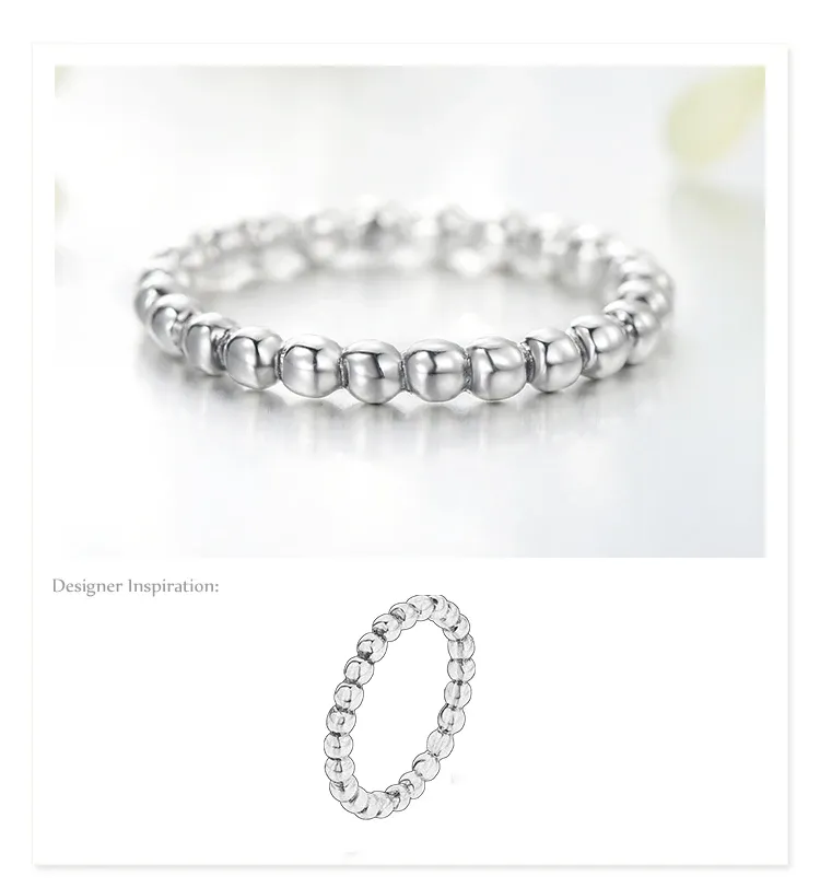 Bague fine MODIAN en argent 925, anneau minimaliste empilable