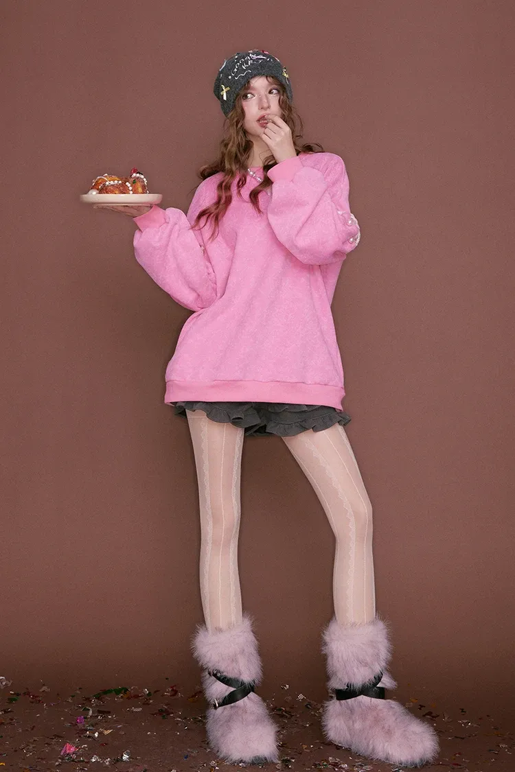 Pull ELFSACK en dentelle patchwork rétro pour femme