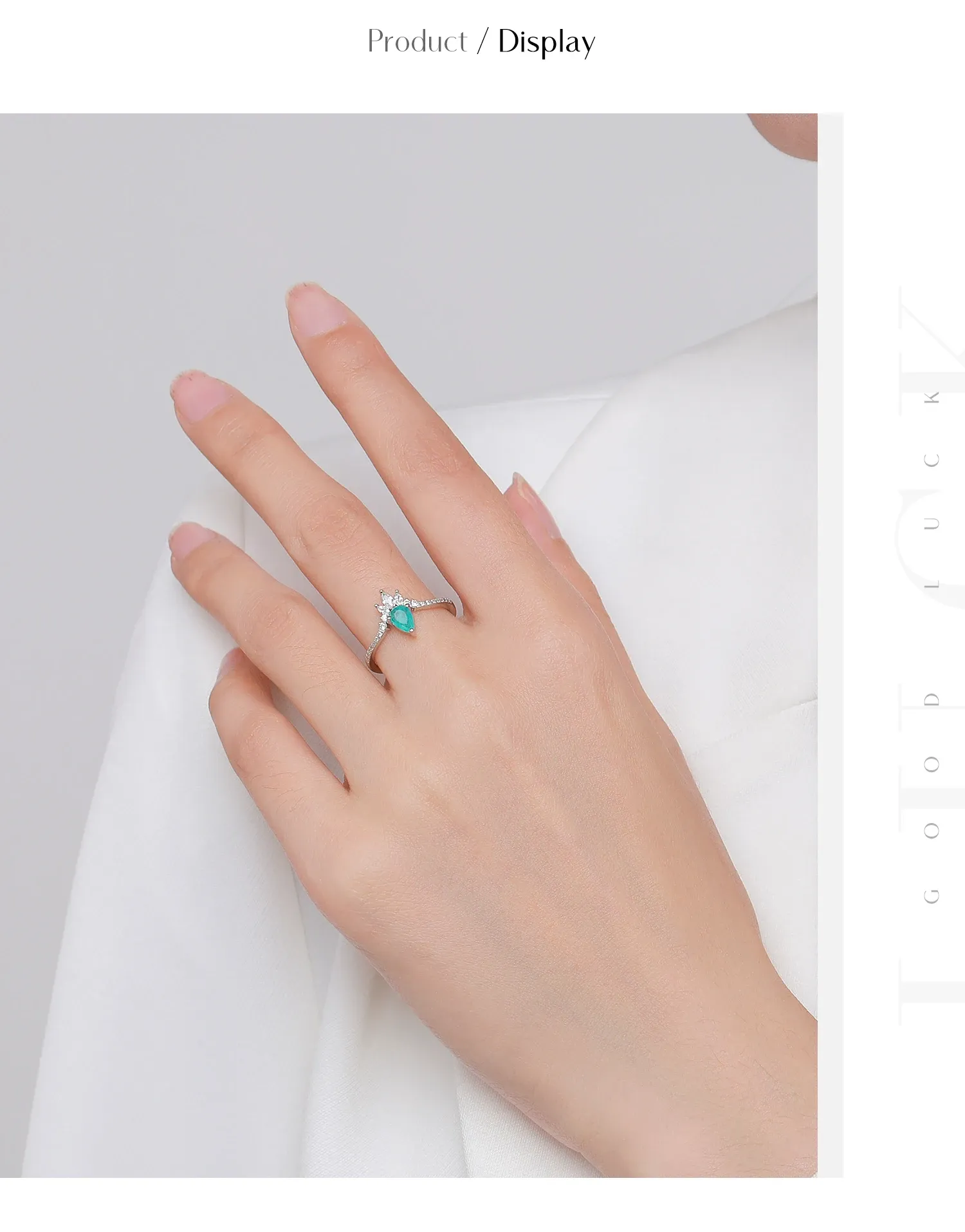 Bague Paraiba MODIAN en argent 925 et tourmaline