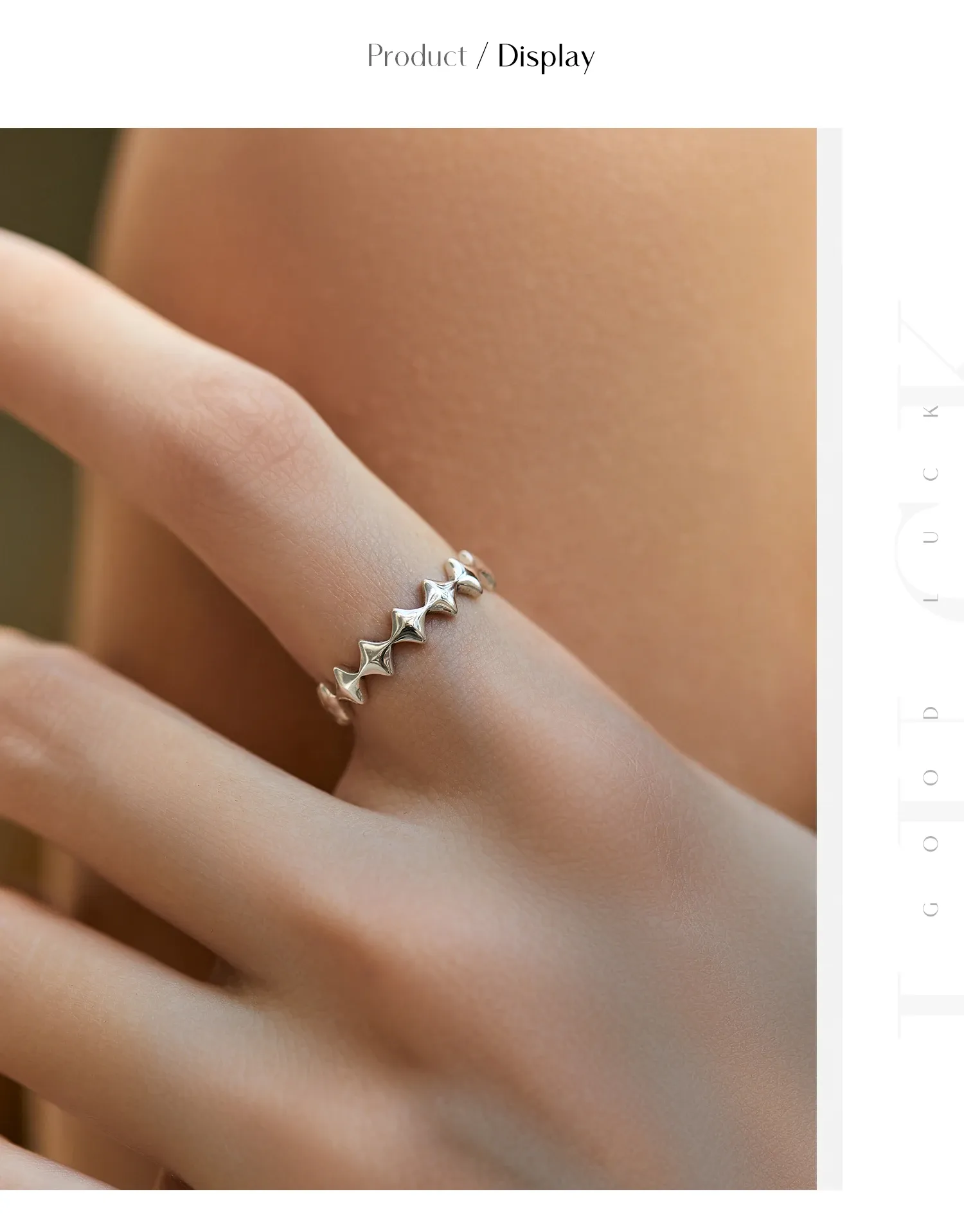 Bague vintage étoilée en argent 925 MODIAN