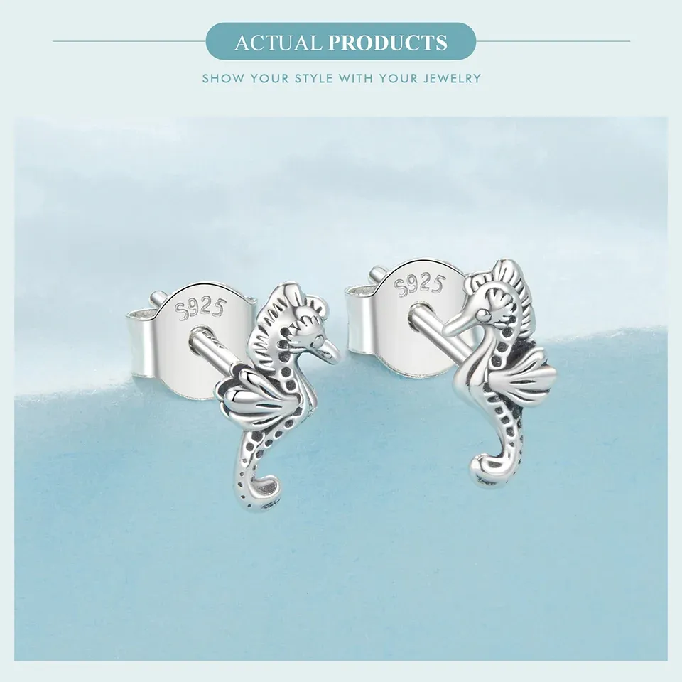 Boucles d’oreilles tortue de mer Bamoer en argent 925
