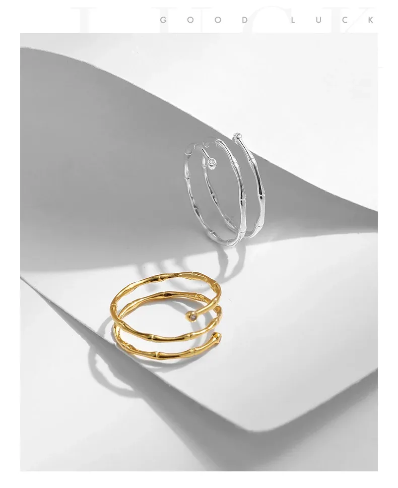 Bague cocktail vintage ajustable en argent 925 MODIAN