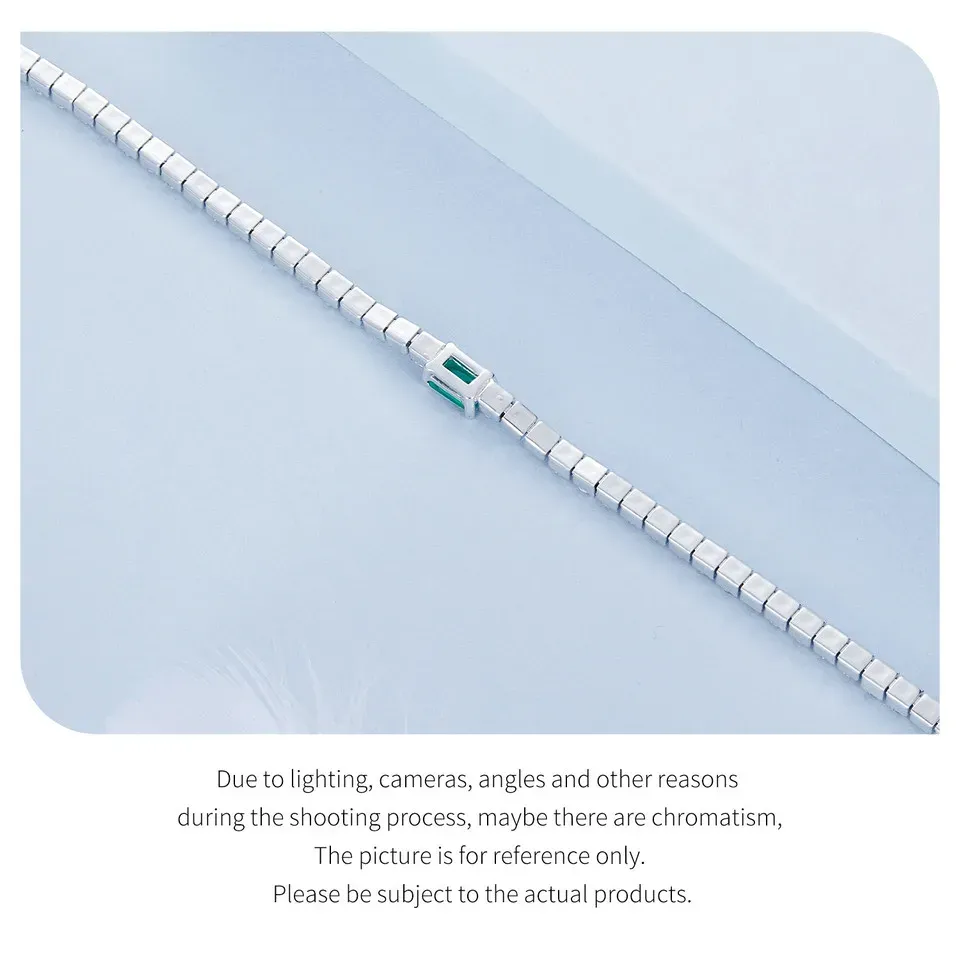 Bracelet émeraude en argent 925 WOSTU