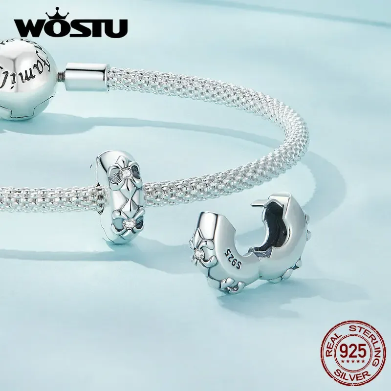 Breloque croix et ailes en argent 925 WOSTU