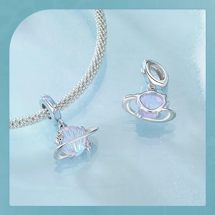 Breloque marine en argent 925 WOSTU pour bracelet DIY