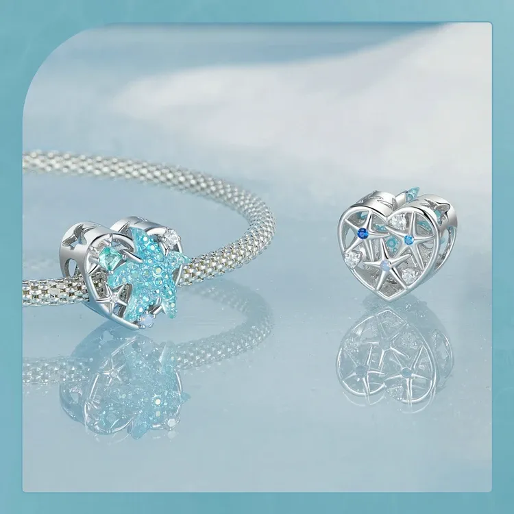 Breloque marine en argent 925 WOSTU pour bracelet DIY