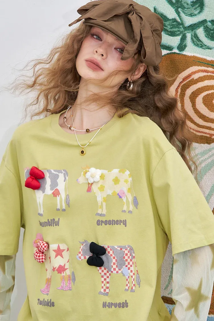 T-shirt maille imprimée ELFSACK à manches courtes