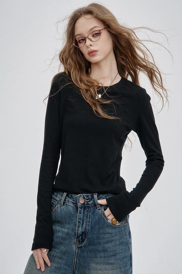 Haut femme ELFSACK à manches longues, maille douce hiver 2025