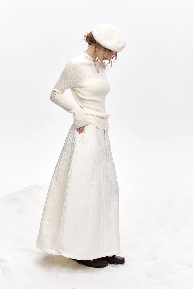 Pull en laine col montant ample ELFSACK pour femme