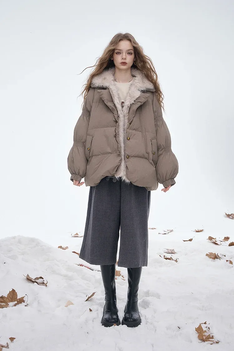 Sweat à capuche ample ELFSACK en daim imprimé ours 3D