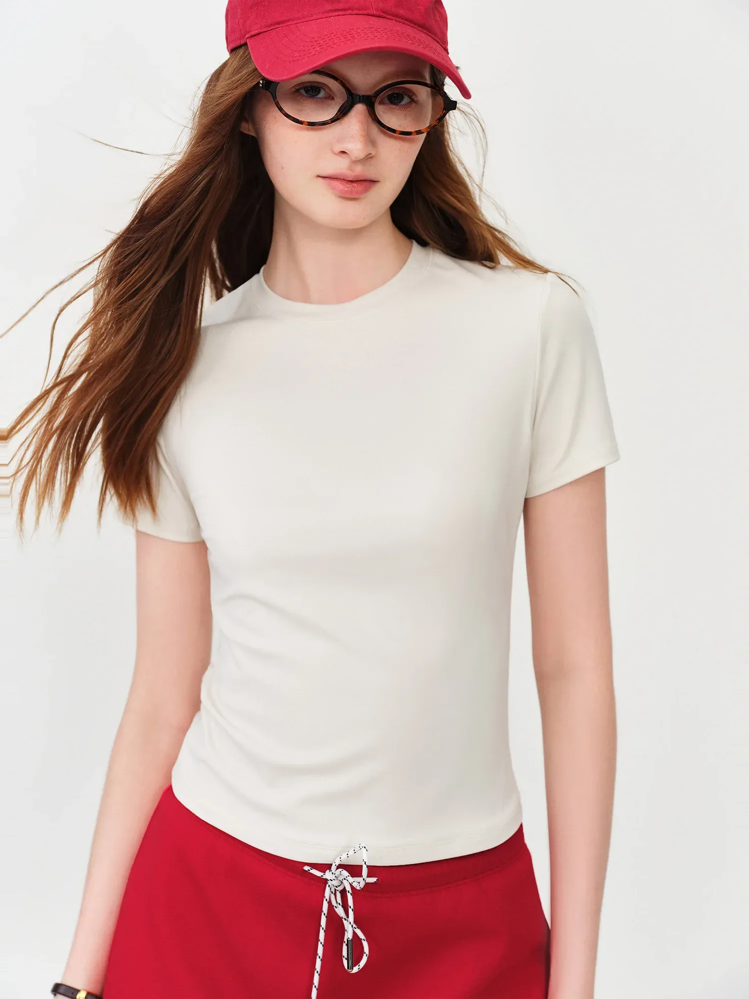 T-shirt femme cintré en nylon et élasthanne FSLE 2026