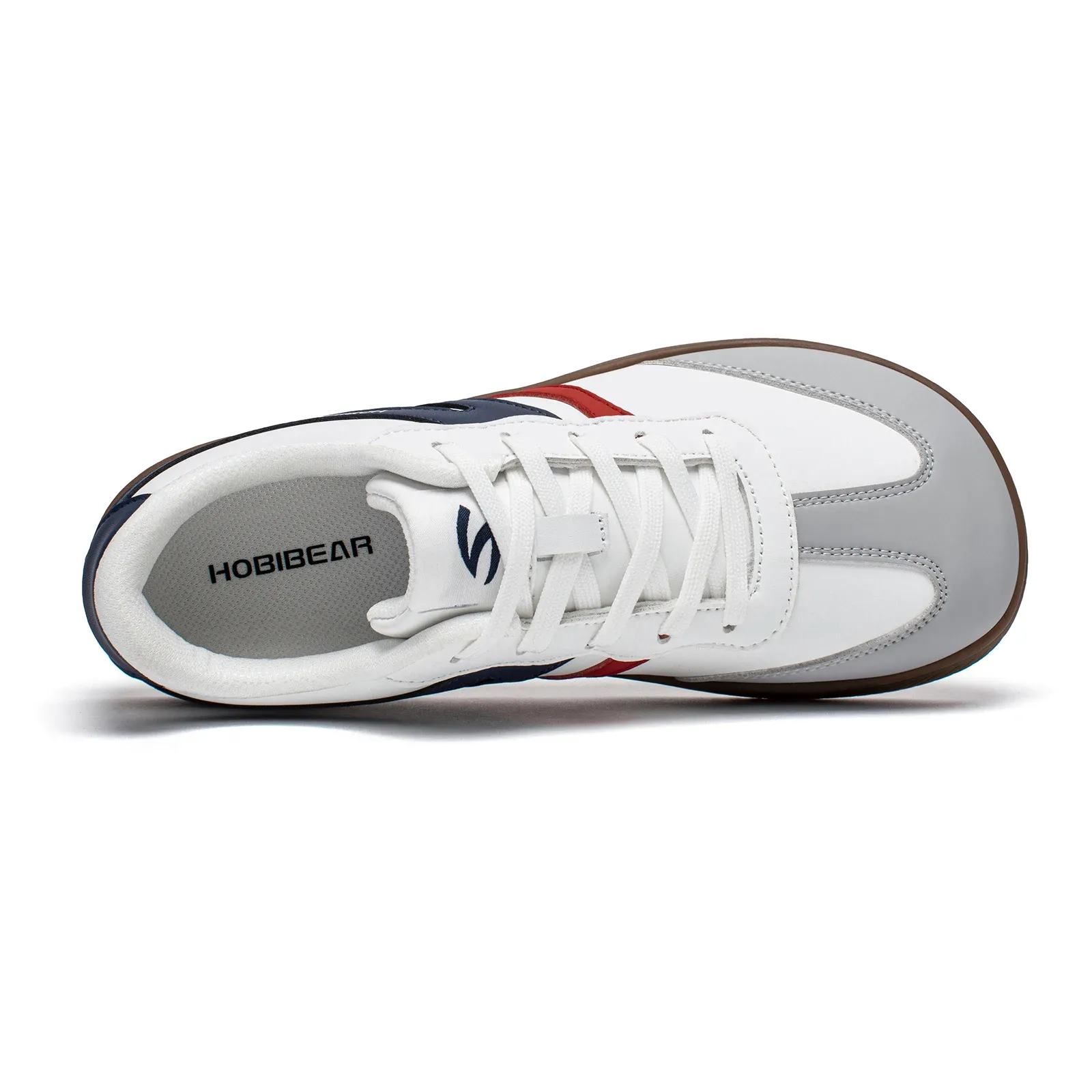 Baskets larges rétro HOBIBEAR en cuir synthétique