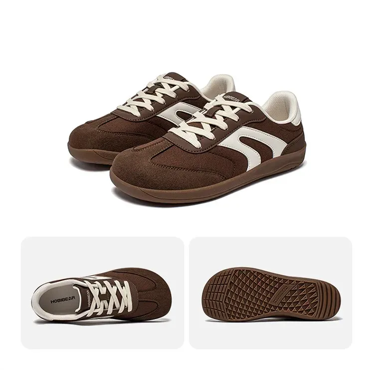 Baskets barefoot HOBIBEAR à bout large et lacets