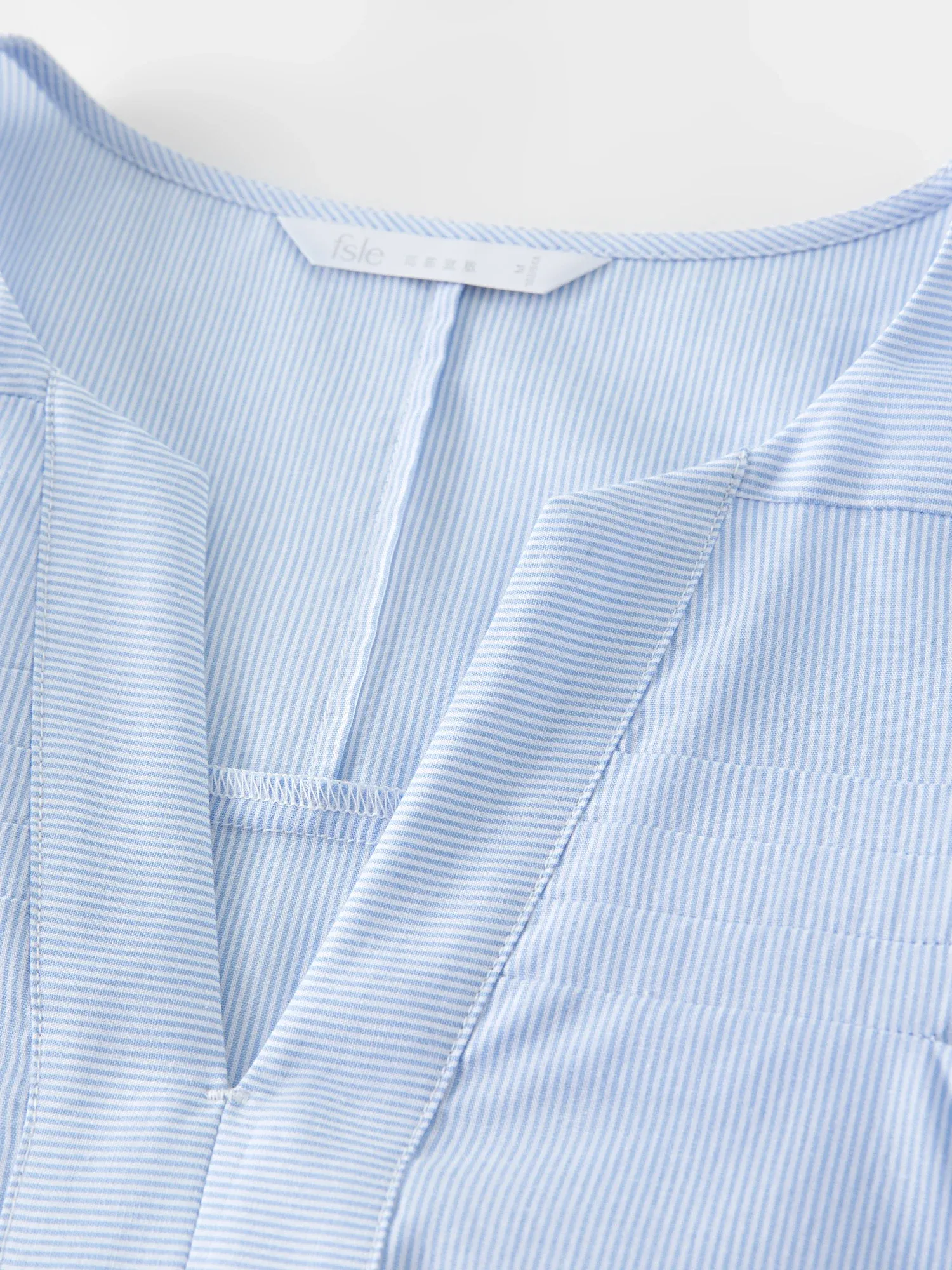 Blouse d’été en coton texturé à manches cloche FANSILANEN