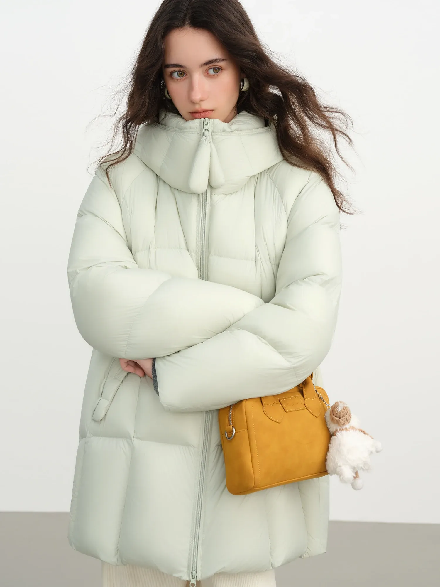 Doudoune longue bouffante ultra légère FANSILANEN pour femme