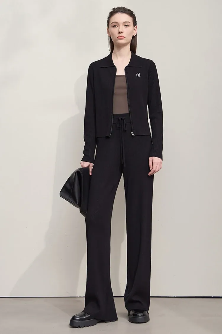 Cardigan AMII brodé à coupe slim pour bureau