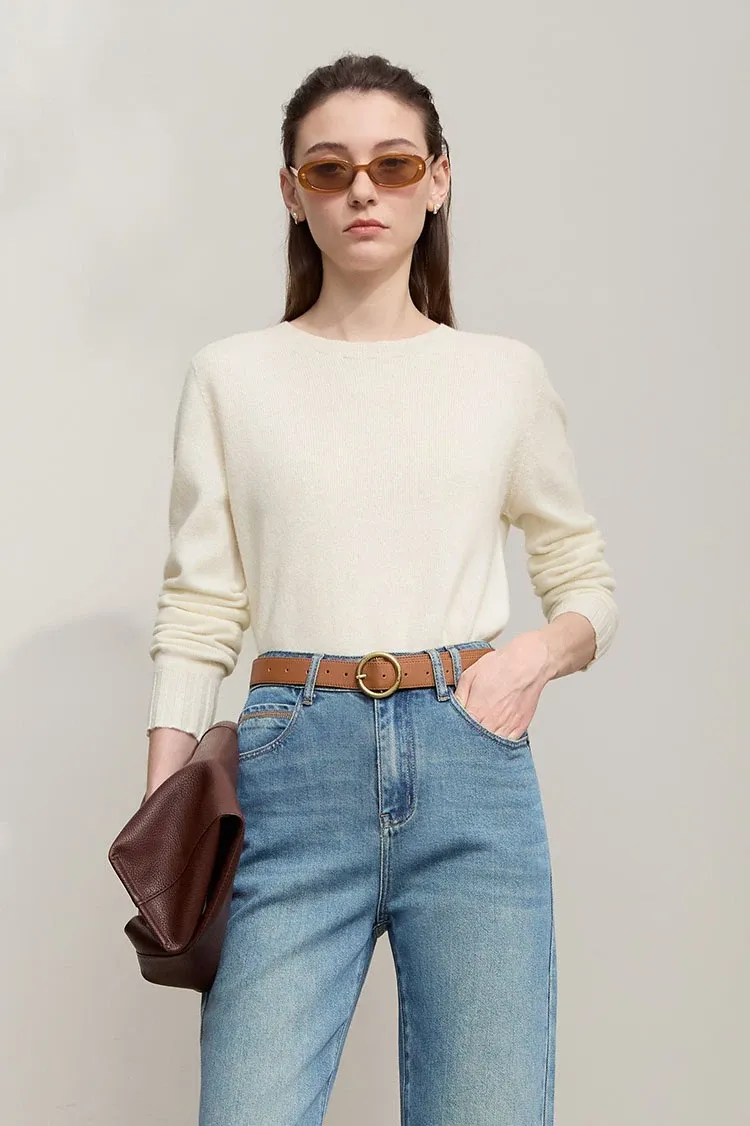 Pull AMII en laine 100 % coupe ample pour femme