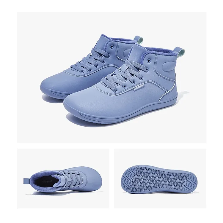 BIBEAR bottes d’hiver enfant à bout large et doublure chaude