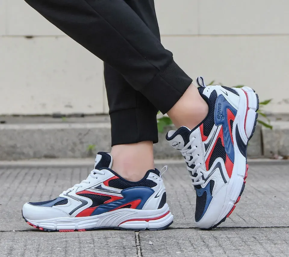 BONA 37652 : baskets de jogging homme en cuir respirant