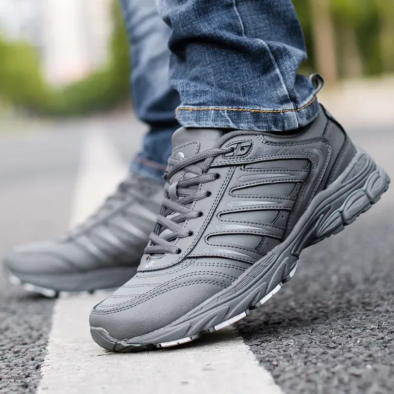 BONA chaussures de course homme en cuir synthétique et semelle EVA