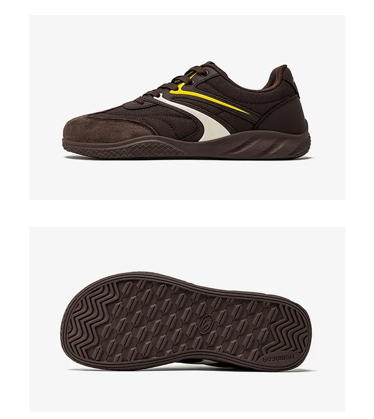 Chaussures minimalistes rétro HOBIBEAR en cuir synthétique à lacets