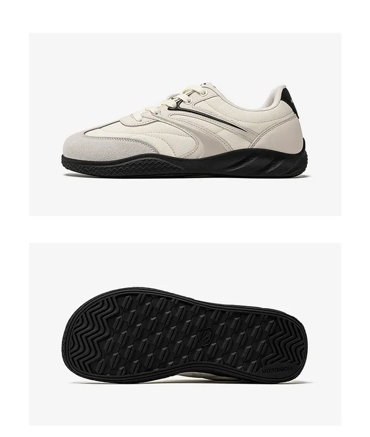 Chaussures minimalistes rétro HOBIBEAR en cuir synthétique à lacets