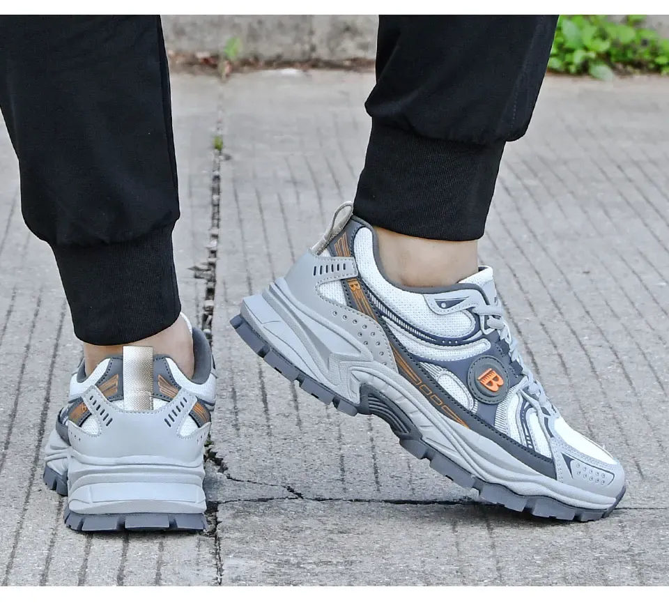 Baskets de course BONA en cuir et maille pour homme