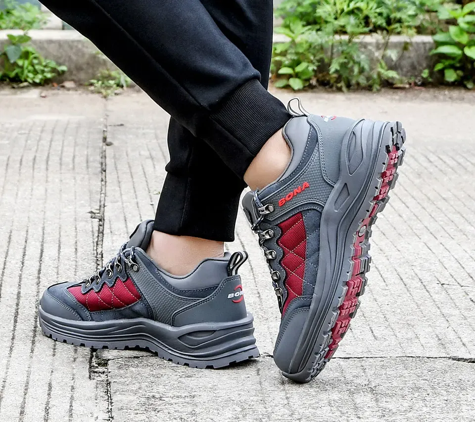 Chaussures de randonnée BONA pour homme, cuir respirant