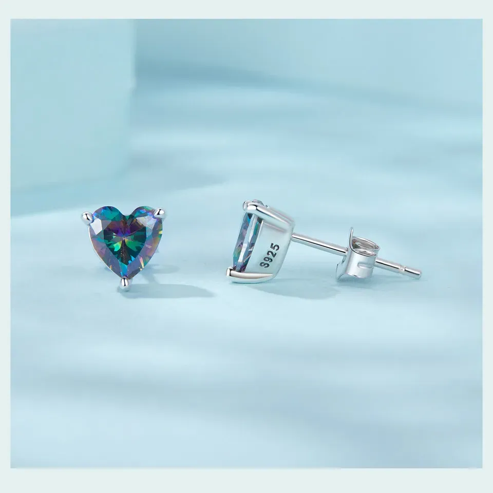 Boucles d’oreilles croix vintage en argent 925 Bamoer