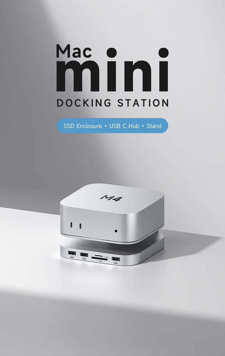 Station d’accueil USB-C Hagibis avec boîtier SSD M.2 et lecteur SD
