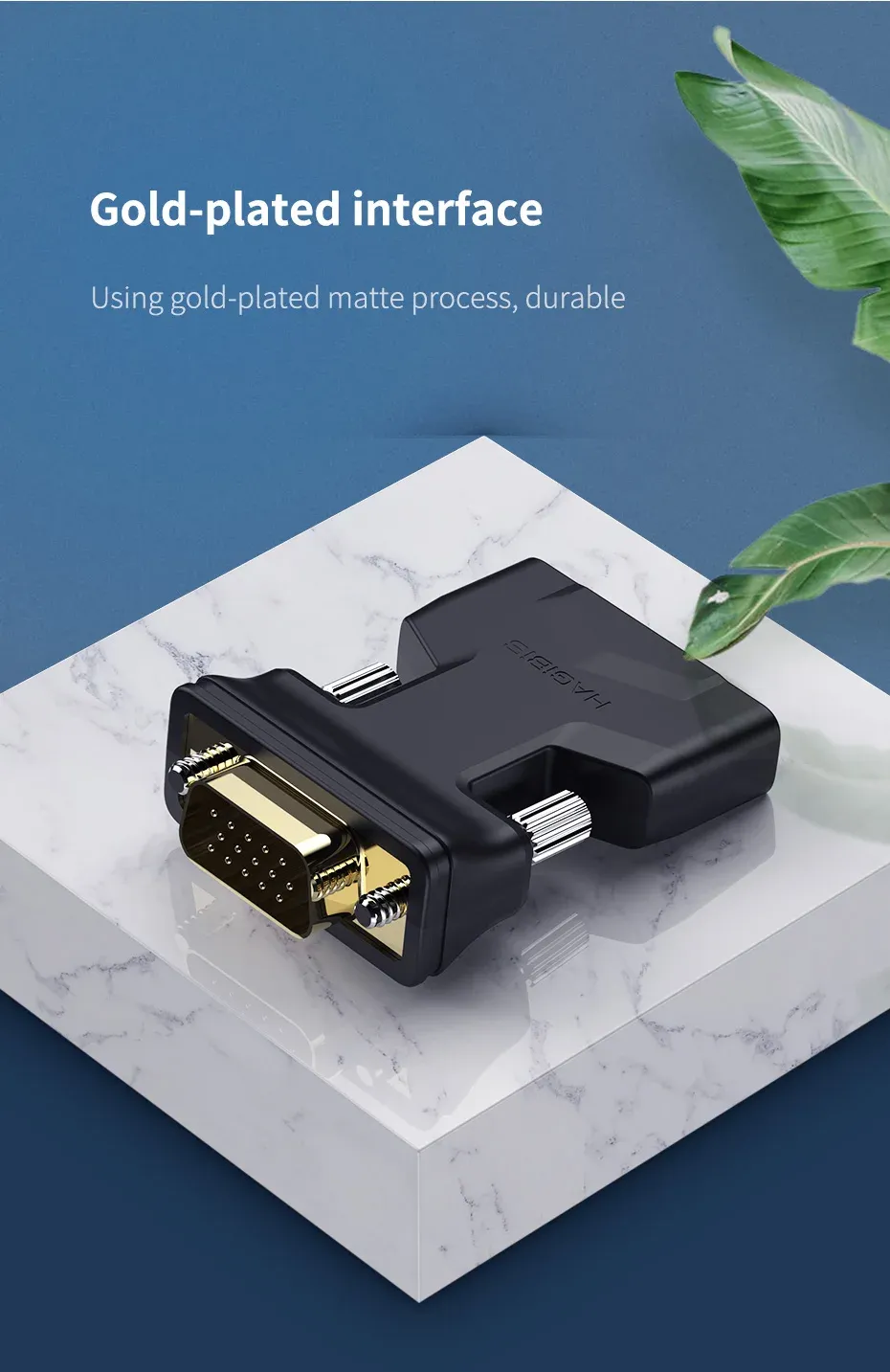 Convertisseur HDMI vers VGA Hagibis avec sortie audio 3,5 mm