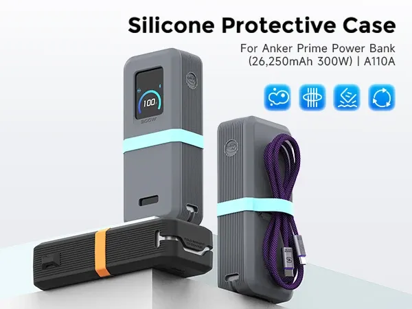 Housse antichoc en silicone pour batterie Anker 300 W
