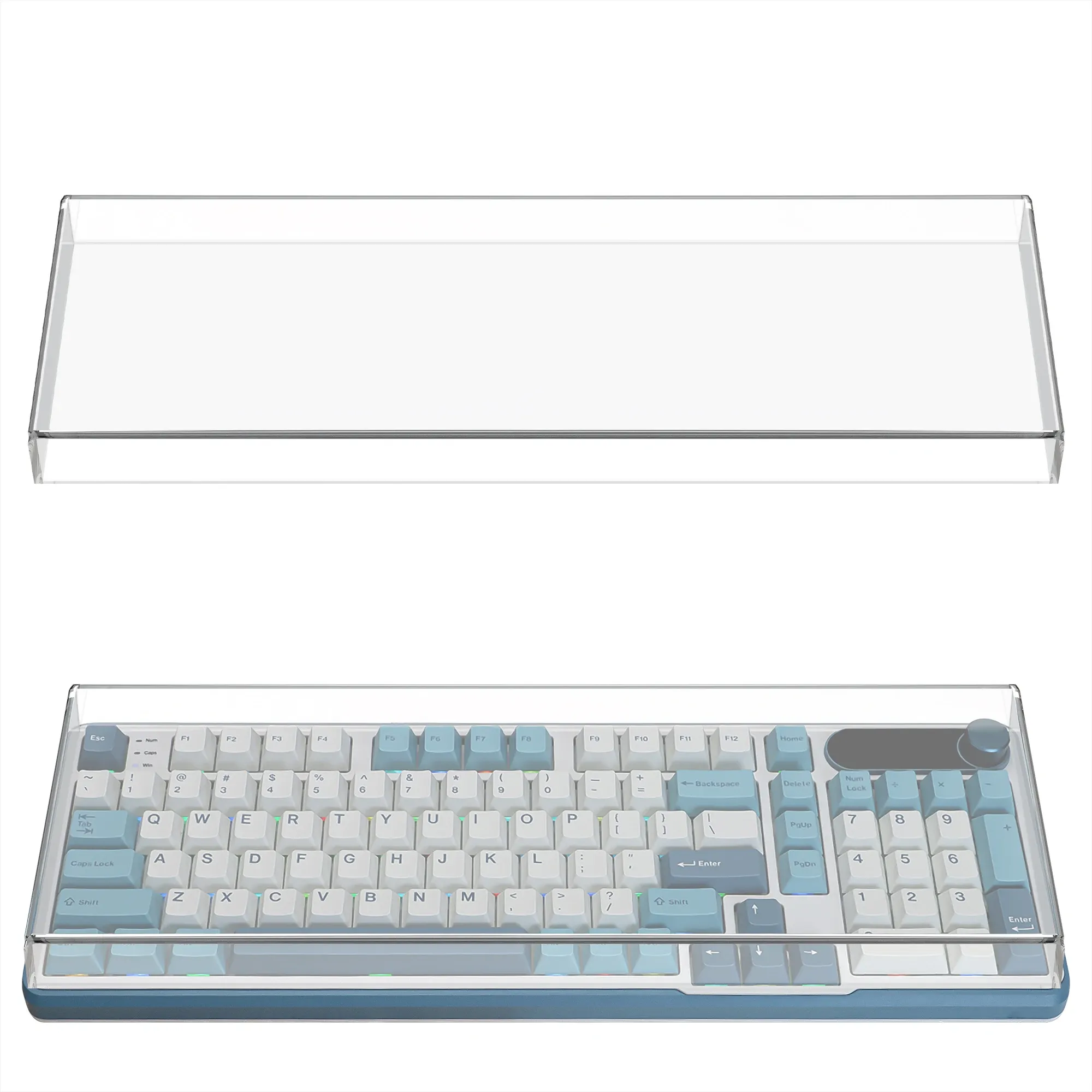 Housse de protection transparente Geekria pour clavier mécanique RK S98