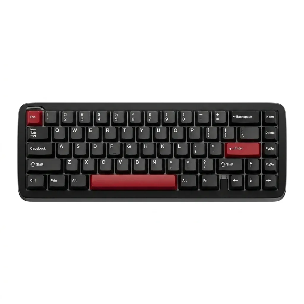 Clavier mécanique RK Ultra65 noir et rouge