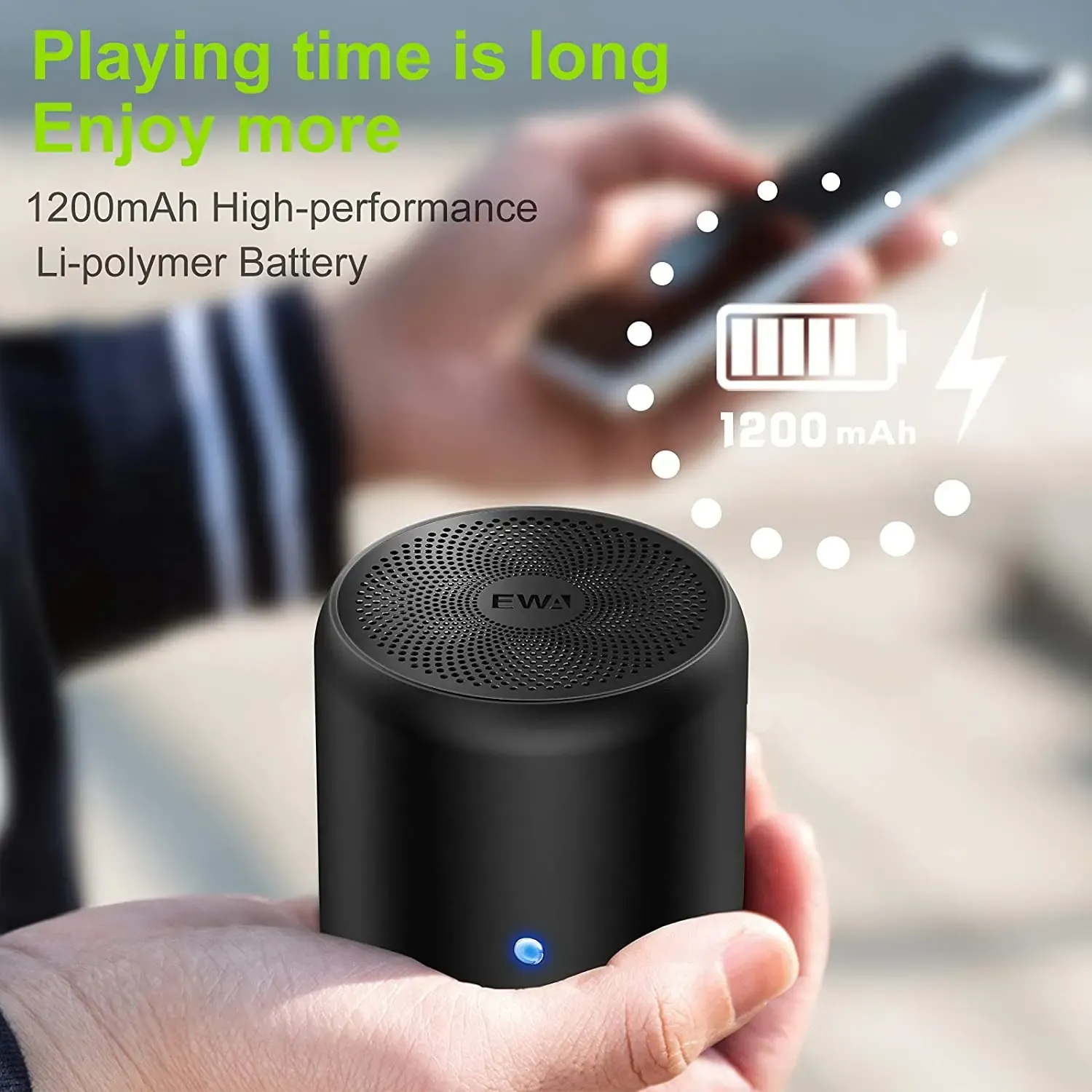 EWA A106Max : enceinte Bluetooth compacte à basses renforcées
