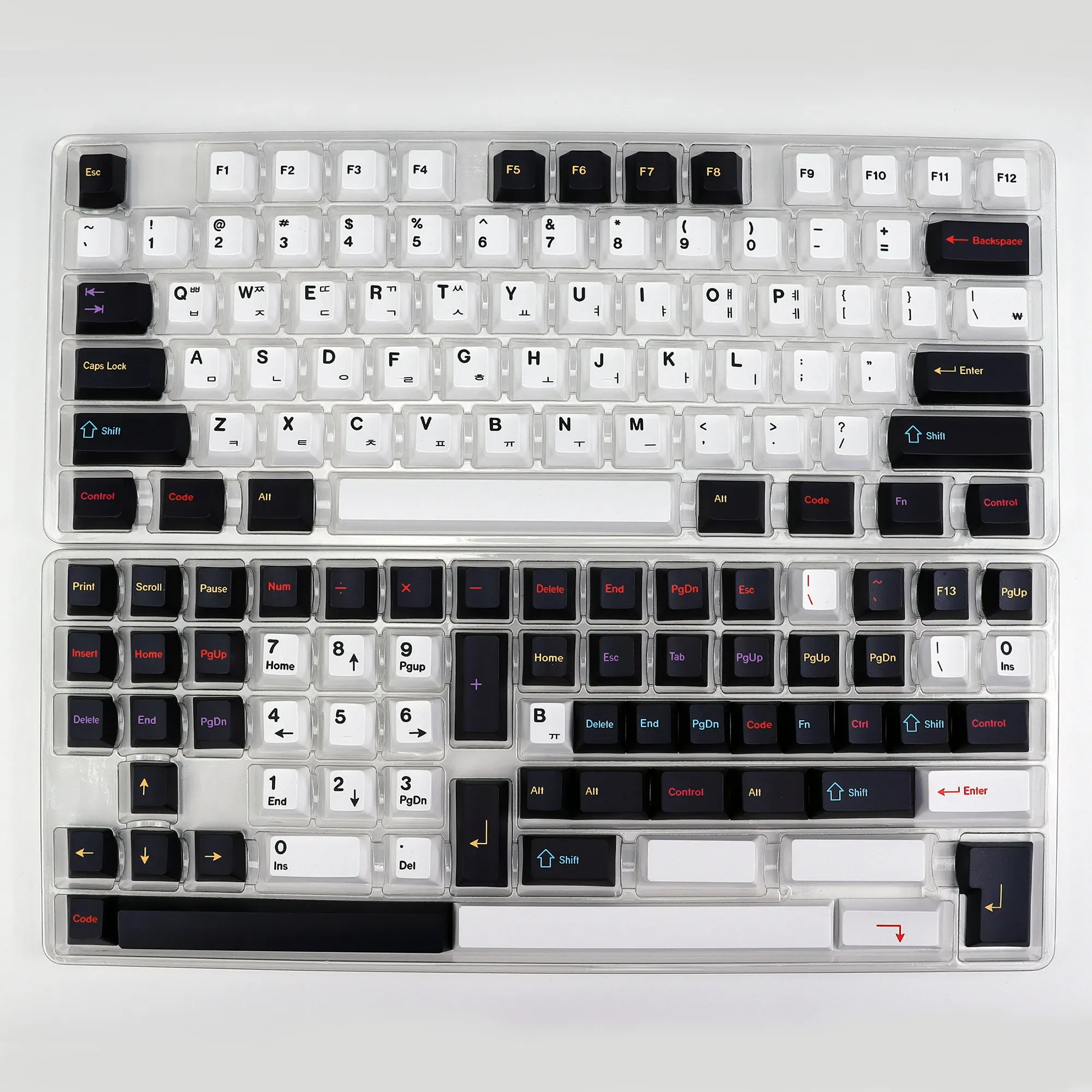 Kit de keycaps KBDiy GMK Colorchrome Hangul en PBT pour clavier mécanique
