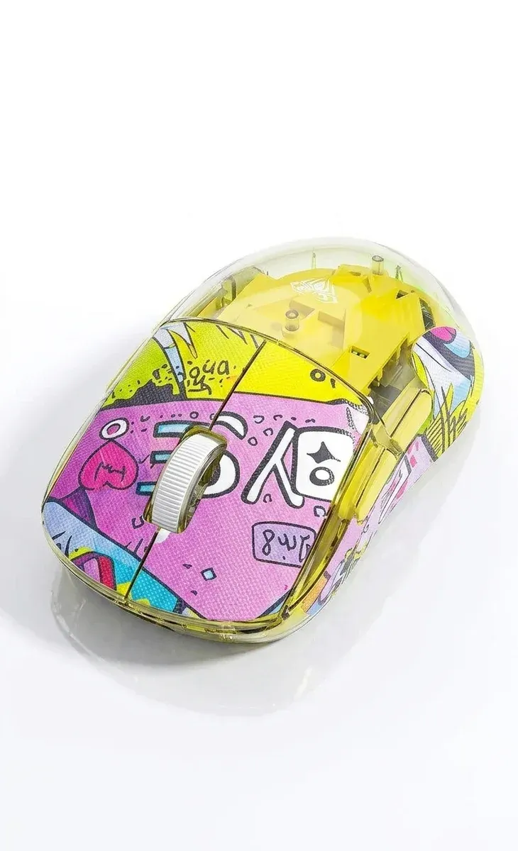 Souris AULA SC660 transparente tri-mode