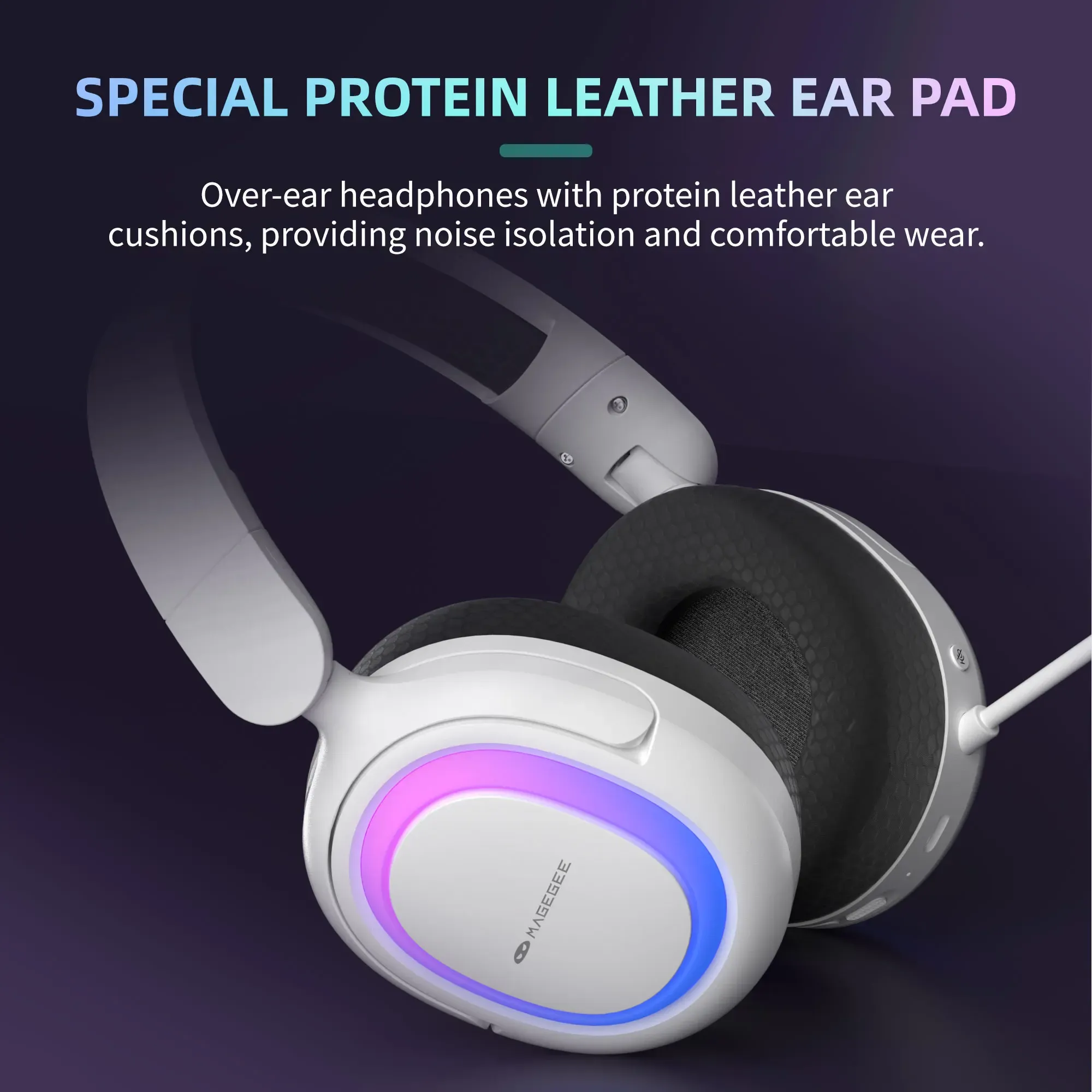 Casque gaming MageGee tri-mode Bluetooth 5.3 et 2,4G