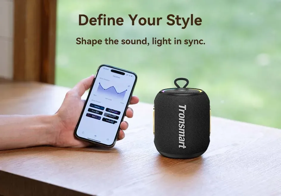 Tronsmart T8 Mini : enceinte Bluetooth 360° étanche avec contrôle APP