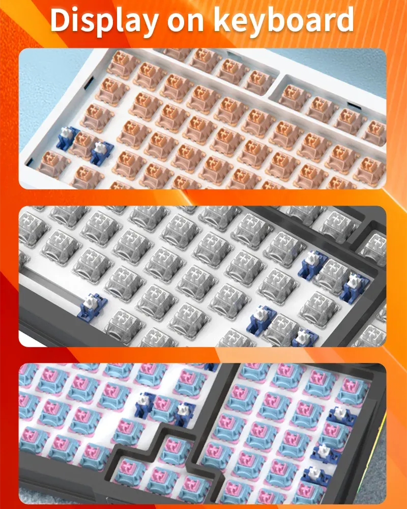 Interrupteurs linéaires 5 broches AULA en POM pour clavier hot-swap
